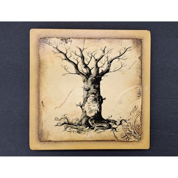 Vintage Sid Dickens Memory Box Lid Tree Of Life B-04 Replacement 2002 LID ONLY